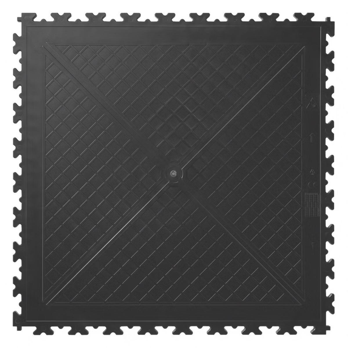 Interlocking Floor Tiles & Ramps Single Garage Pack (19m2 + 7 ramps) Red & Black X500/7